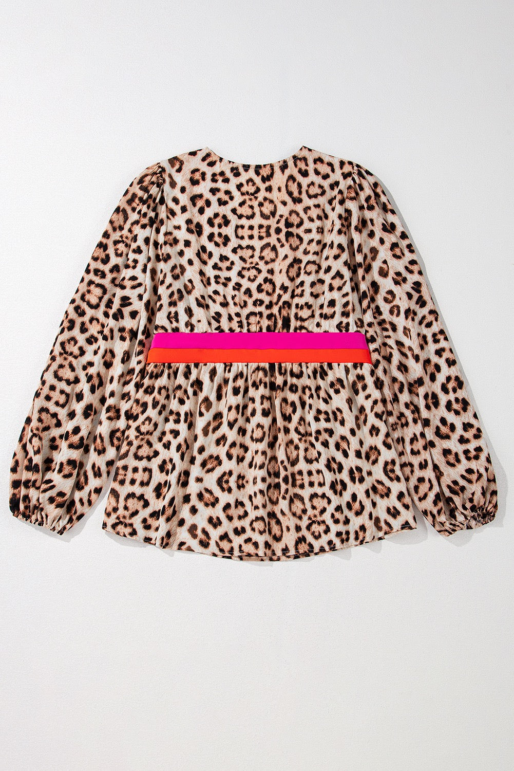 Cheetah Colorblock Blouse LT