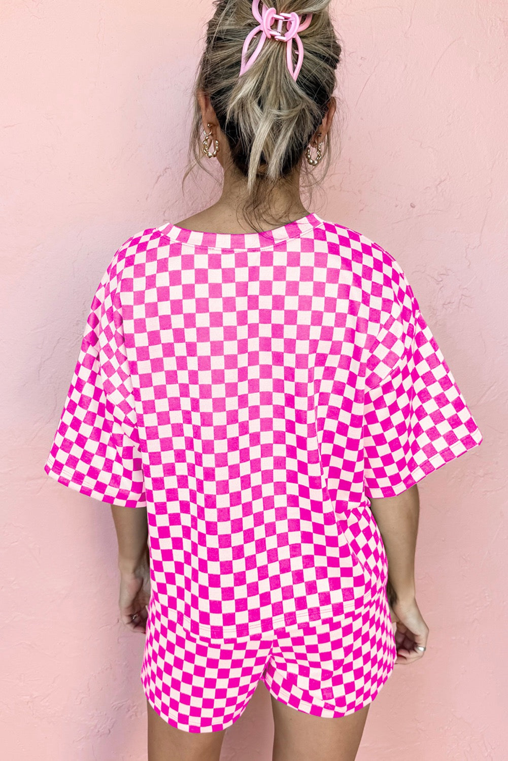 Pink Checkered Lounge Set LT
