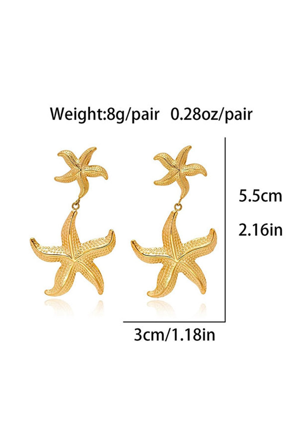 Gold Starfish Earrings LT