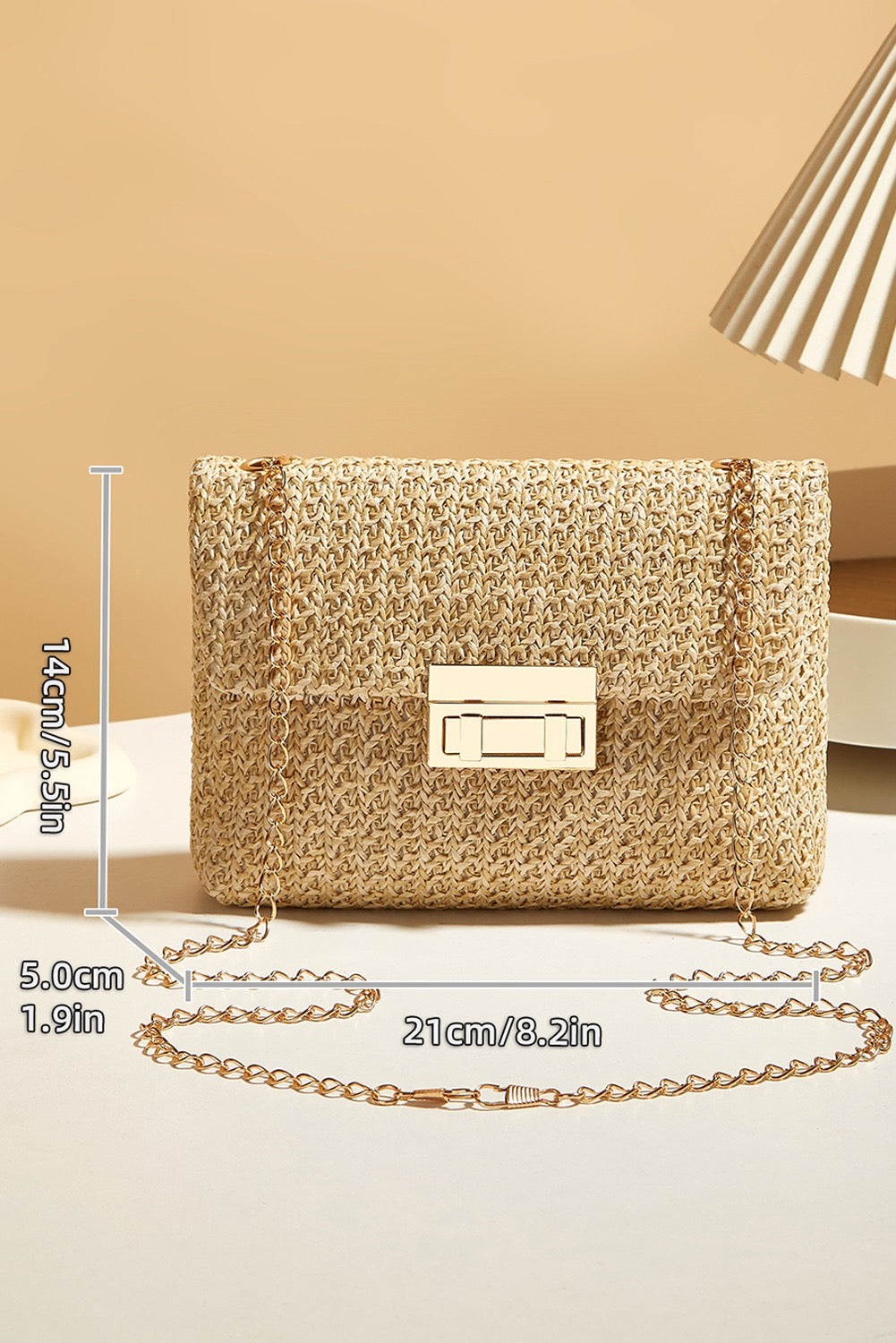 Tan Woven Clutch RTS