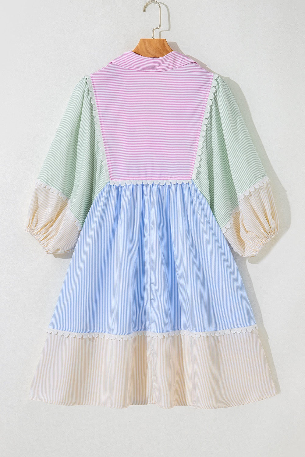 Pastel Striped Dress RTS