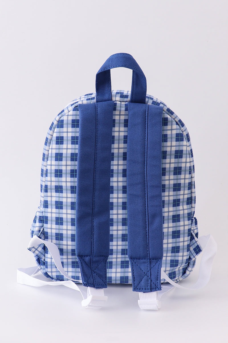 Blue kentucky wildcats embroider girl schoolbag