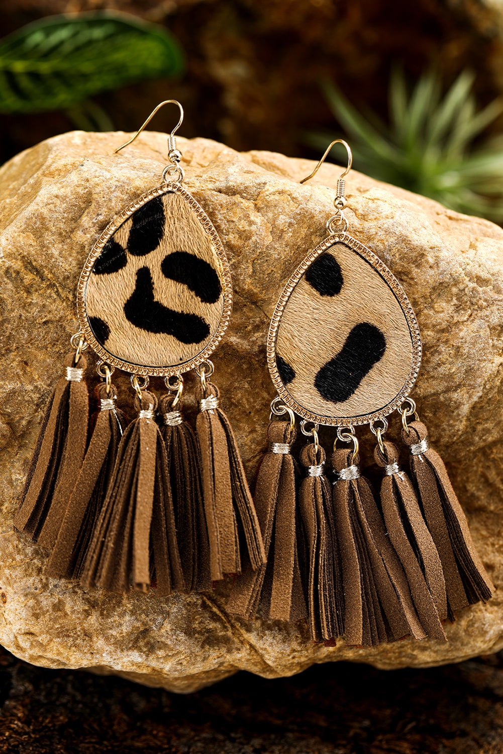 Leopard Tassel Earrings RTS