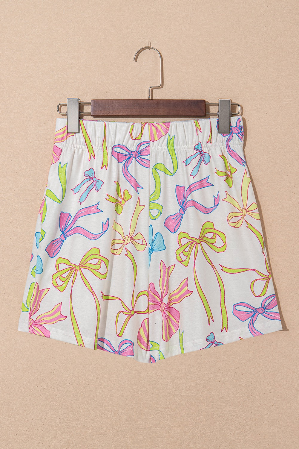 White Bow Lounge Shorts LT