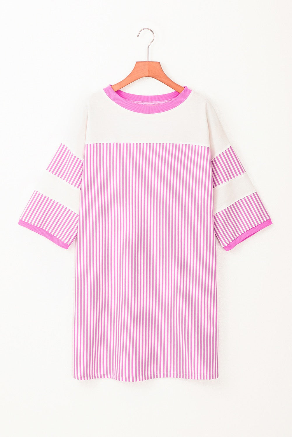 Purple Striped Patchwork Dress LT
