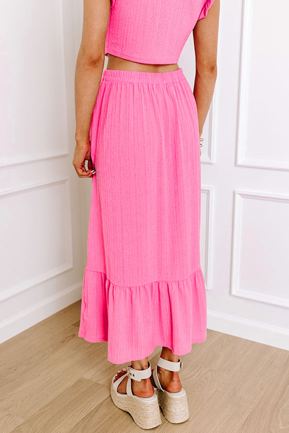 Pink Long Skirty Set LT