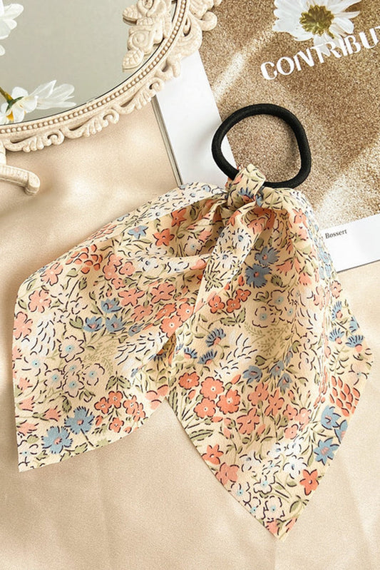 Floral Bow Hair Tie LT