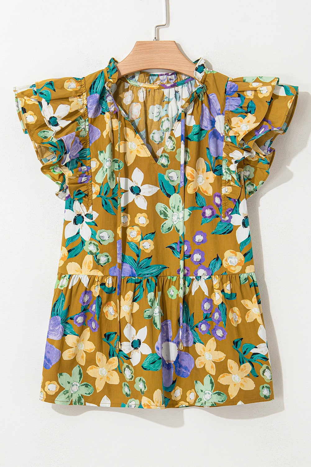 Yellow Floral Blouse LT