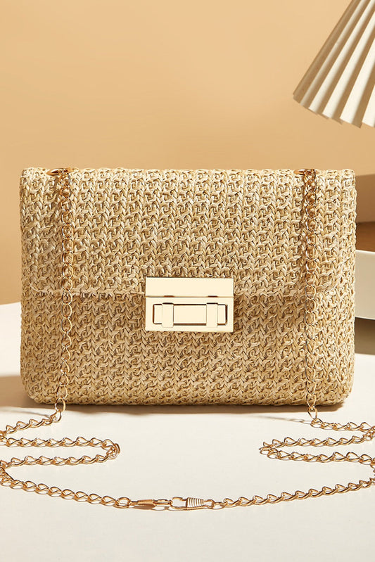 Tan Woven Clutch RTS