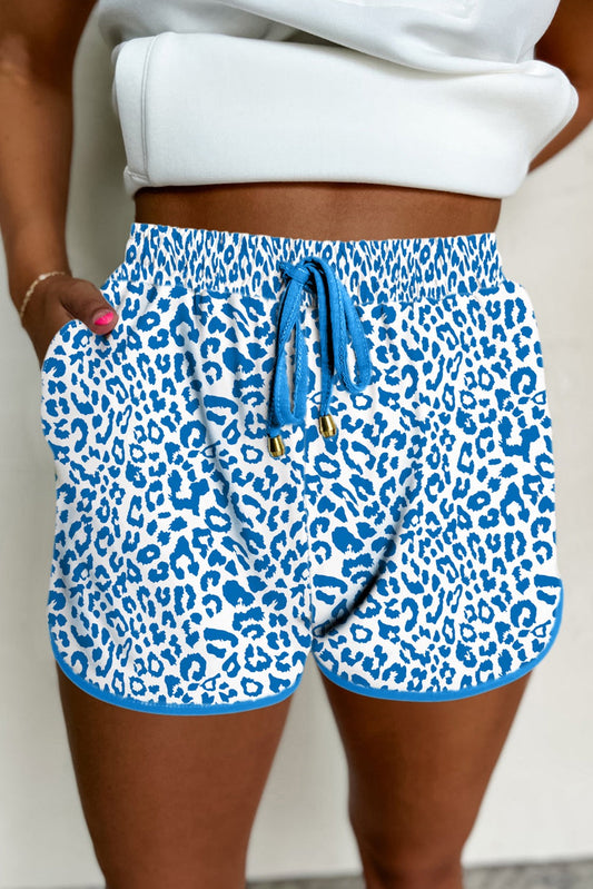 Blue Leopard Casual Shorties LT