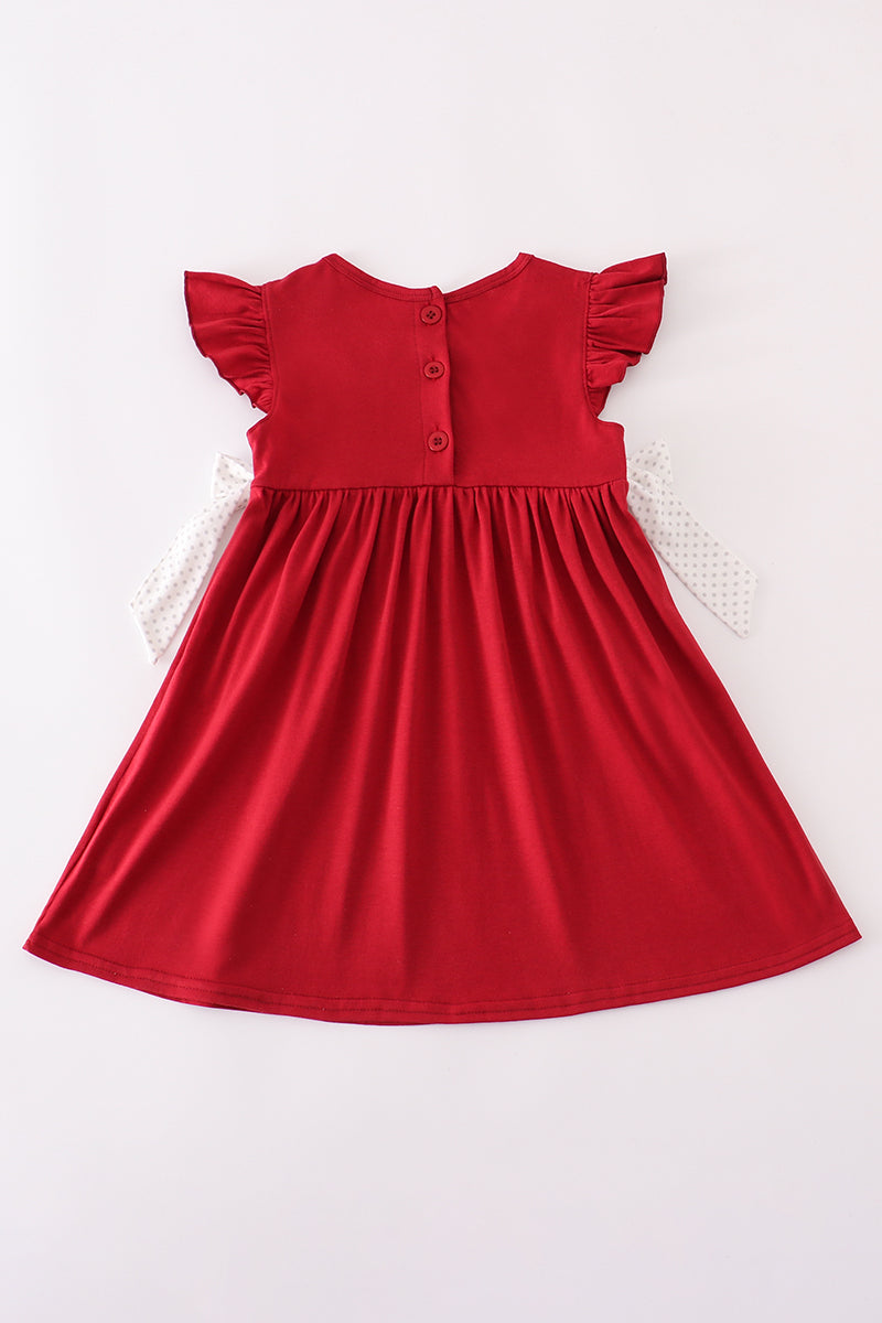 South Carolina Gamecocks embroidery ruffle dress