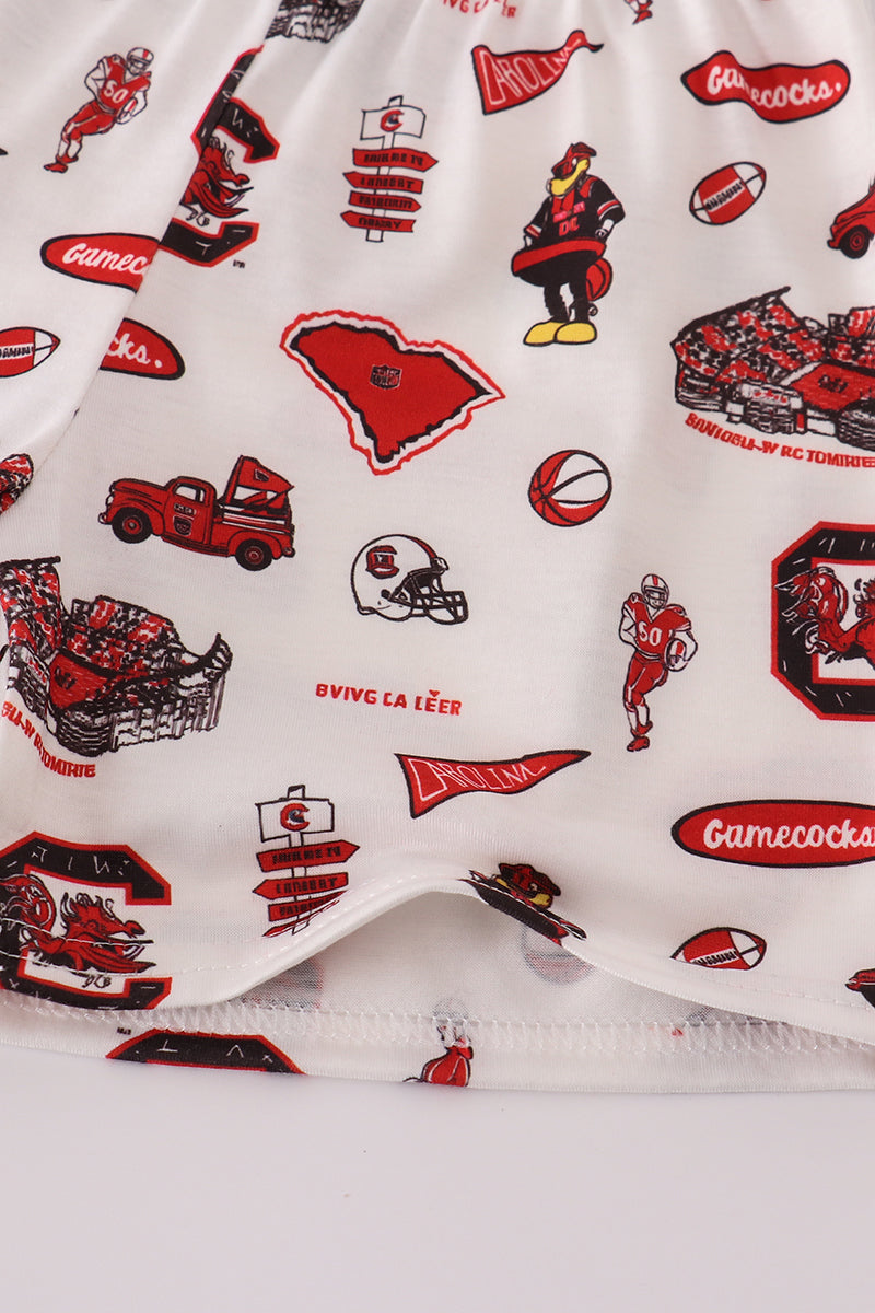 South Carolina Gamecocks embroidery shorts set