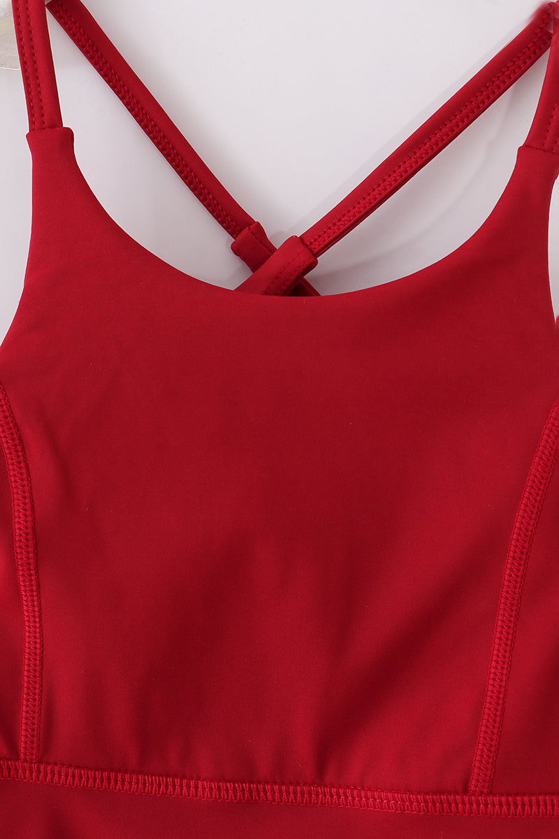 Maroon 2pc active dress