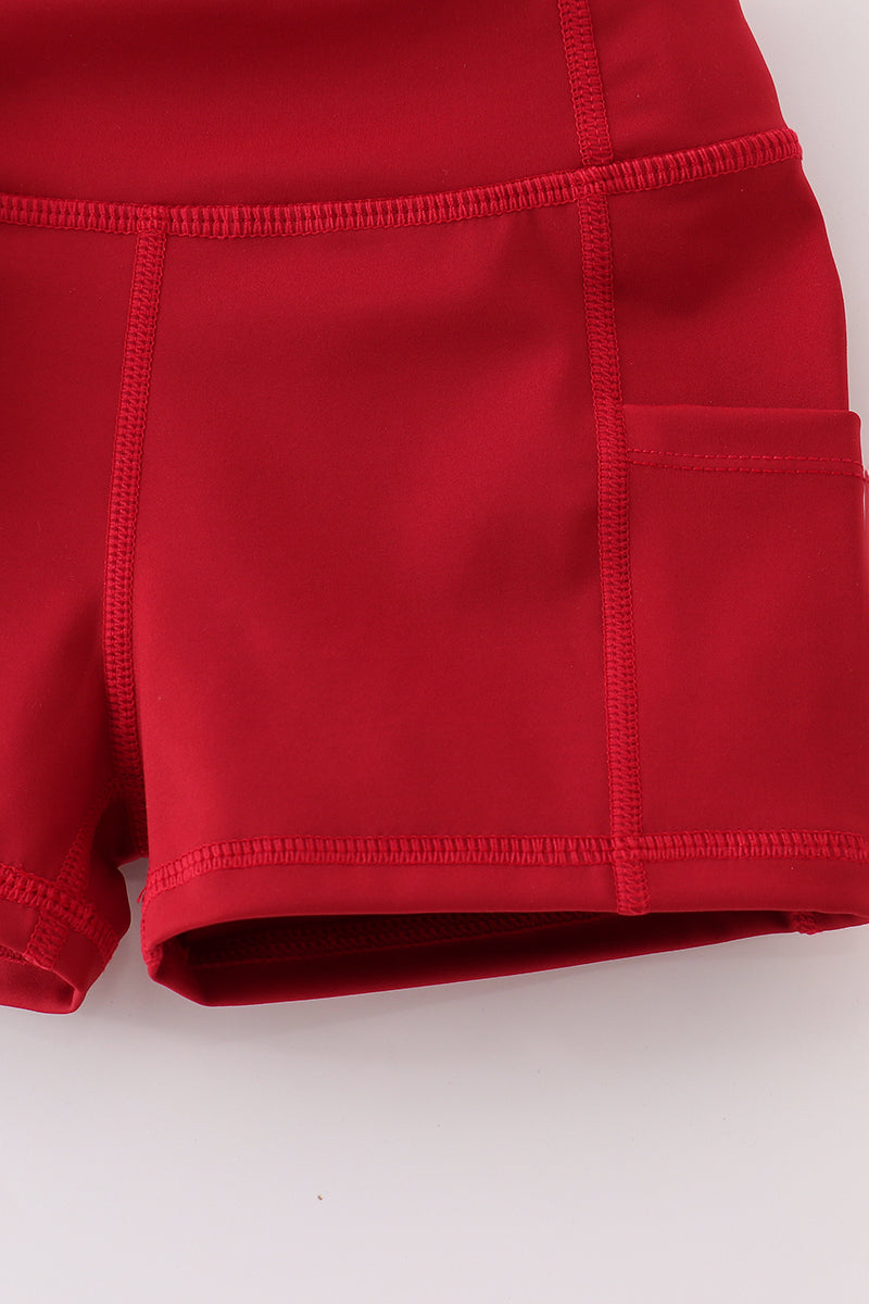 Maroon 2pc active dress