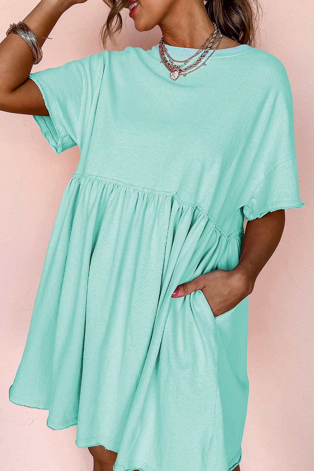 Raw Edge Babydoll Dress LT